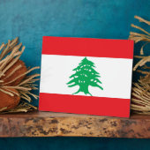 Libanese vlaggenPlaque Fotoplaat (Zijkant)