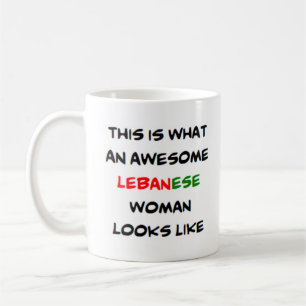 libanese vrouw , geweldige koffiemok