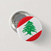 Libanese wapenstilstand ronde button 3,2 cm (Voorkant /achterkant)