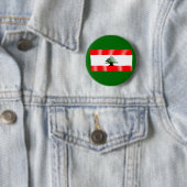 Libanese Waving Flag Button (In situ)