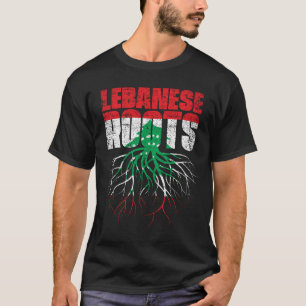 Libanese wortels Libanese erfgoedvlag T-shirt