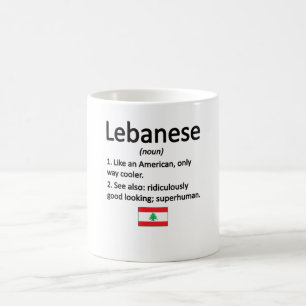 Libanese wortels Libanon vlag Libanees erfgoed Koffiemok