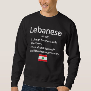 Libanese wortels Libanon vlag Libanees erfgoed Trui