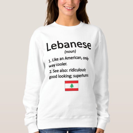 Libanese wortels Libanon vlag Libanees erfgoed Trui (Voorkant)