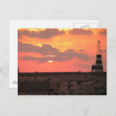 Libanese zonsondergang briefkaart (Voorkant / Achterkant)