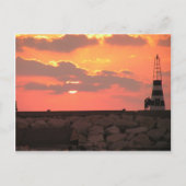 Libanese zonsondergang briefkaart (Voorkant)