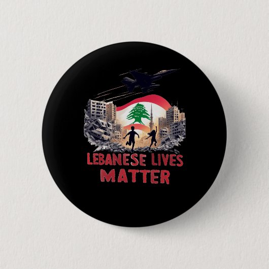 Libanezen leven Sticker Ronde Button 5,7 Cm (Voorkant)