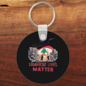 Libanezen leven Sticker Sleutelhanger (Voorkant)