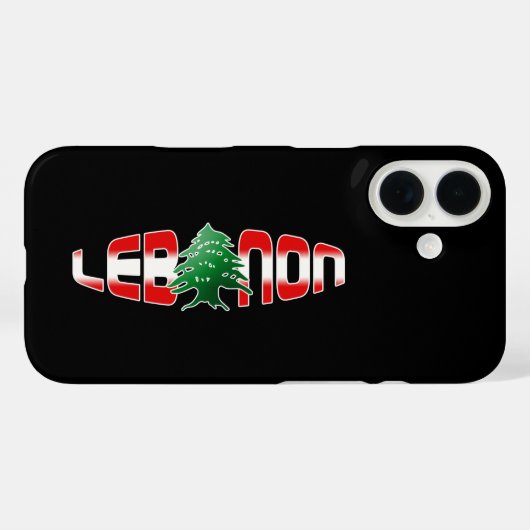 Libanon Case-Mate iPhone Case (Achterkant (horizontaal))