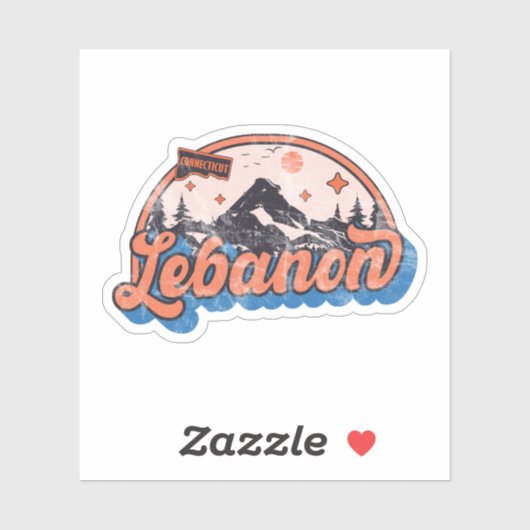 Libanon, Connecticut Sticker (Vel)