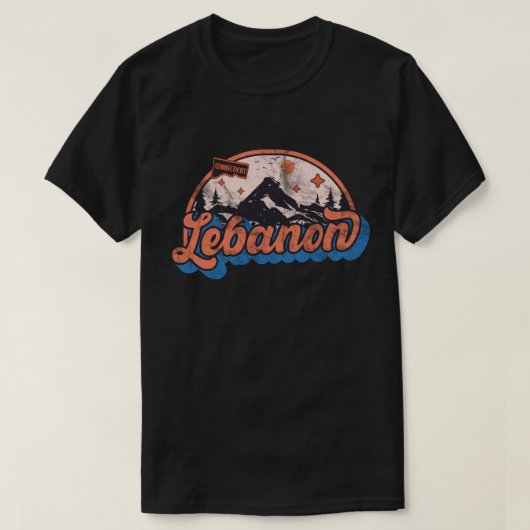 Libanon, Connecticut T-shirt (Design voorkant)
