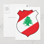 libanon - embleem briefkaart (Voorkant / Achterkant)