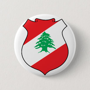 libanon - embleem ronde button 5,7 cm