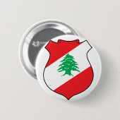 libanon - embleem ronde button 5,7 cm (Voorkant /achterkant)