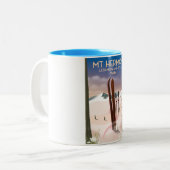 Libanon en Syria Mt Hermon Ski Tweekleurige Koffiemok (Voorkant links)