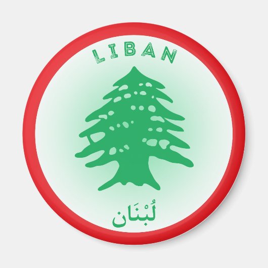 Libanon Erfgoed Embleem Magneet (Voorkant)