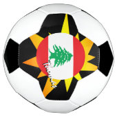 Libanon - Football en Libanese vlag / BANG Voetbal (Gedraaid)