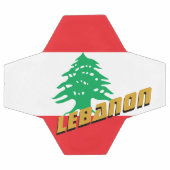 Libanon - Football en Libanese vlag / Sport Voetbal (Enkel)