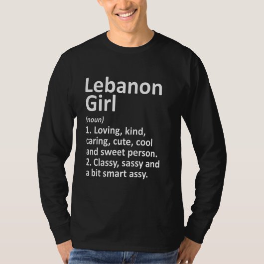 Libanon Girl Ky Kentucky Funny City Home Roots T-shirt (Voorkant)