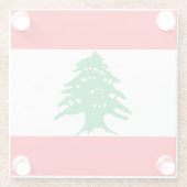 Libanon Glazen Onderzetter (Achterkant)