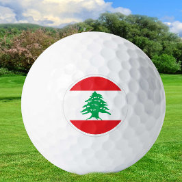 Libanon Golf Balls, Libanese vlag Golfers/Patriot Golfballen