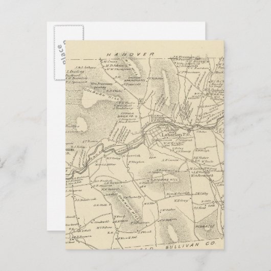 Libanon, Grafton Co. Briefkaart (Voorkant / Achterkant)