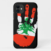 Libanon Handprint iPhone 5 Hoesje (Achterkant)