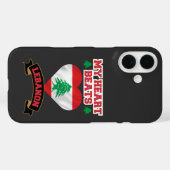 Libanon Hart Vlag Liefde Trots Steun Vrijheid Case-Mate iPhone Case (Achterkant (horizontaal))