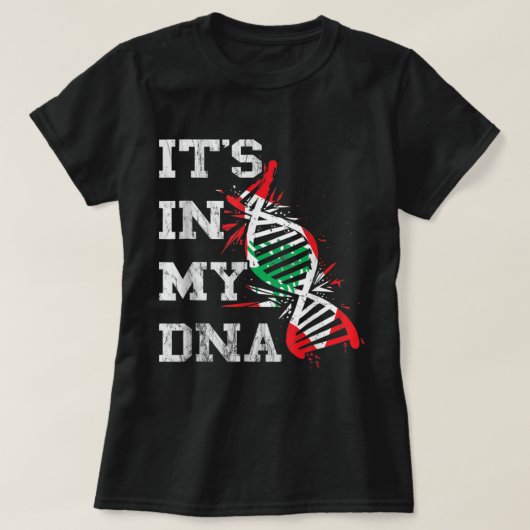 Libanon Het is in mijn DNA-Libanese onafhankelijkh T-shirt (Design voorkant)