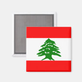 Libanon Hoogwaardige vlag Magneet (Voorkant / Achterkant)