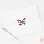 Libanon Hypolimnas vlinder Ronde Sticker (Envelop)