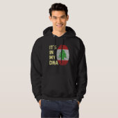 Libanon in mijn DNA Libanese vlag team Libanon Hoodie (Voorkant volledig)