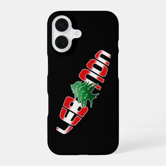 Libanon iPhone 16 Hoesje (Achterkant)