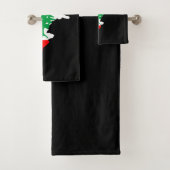 Libanon kaart met vlag bad handdoek (Insitu)