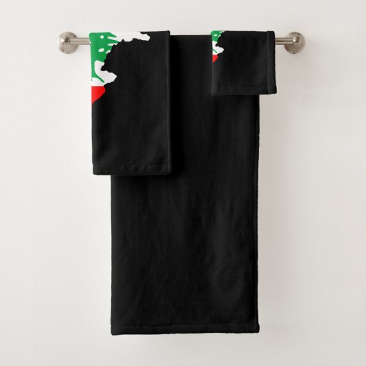 Libanon kaart met vlag bad handdoek (Insitu)