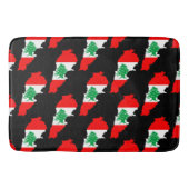 Libanon kaart met vlag badmat (Voorkant)