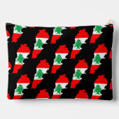 Libanon kaart met vlag etui (Achterkant)