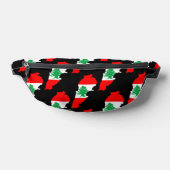 Libanon kaart met vlag heuptasje (Liggend)