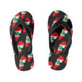 Libanon kaart met vlag kinder teenslippers (Voetbed)