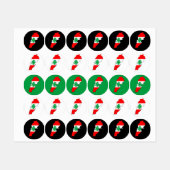 Libanon kaart met vlag labels (Vel)