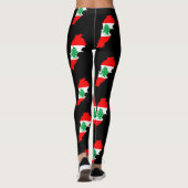Libanon kaart met vlag leggings (Achterkant)