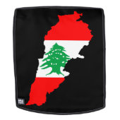 Libanon kaart met vlag rugtassen (Verwijderbaar gezicht)