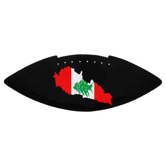 Libanon Kaart met Vlag Stenen Magneet American Football (Paneel)