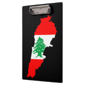 Libanon Kaart met Vlag Stenen Magneet Klembord (Links)