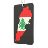 Libanon Kaart met Vlag Stenen Magneet Luchtverfrisser (Links)