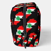 Libanon kaart met vlag toilettasje (Rechts)