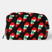 Libanon kaart met vlag toilettasje (Achterkant)