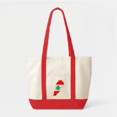 Libanon kaart met vlag tote bag (Voorkant)