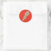 Libanon Kaart Sticker (Tas)