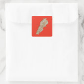 Libanon Kaart Sticker (Tas)